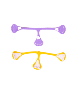 två snappi en gul och en lila